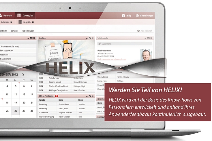 Personalmanagement mit HELIX