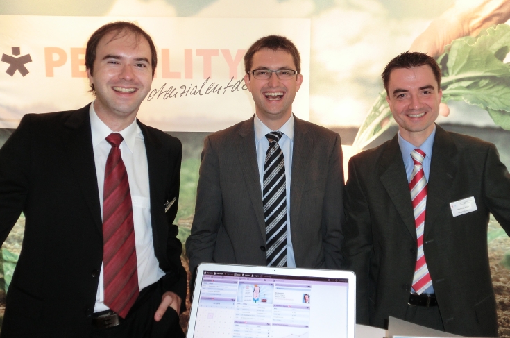 von links: Michael Neuberg, Andreas Meck (beide PERBILITY) und Manfred Stöhr (integra akademie)