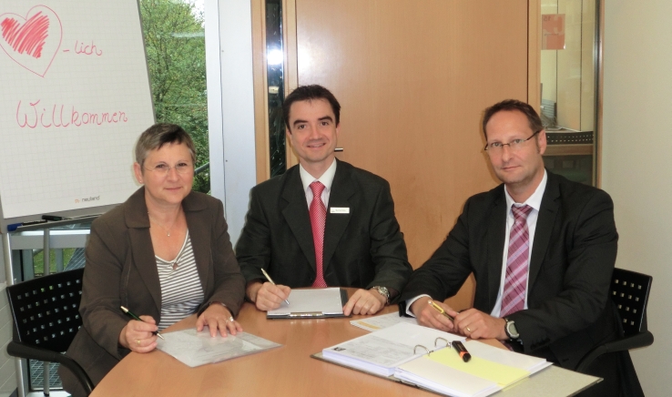 von links: Irmgard Wölkhammer, Manfred Stöhr und Josef Unsinn beim Interview am 12. Oktober 2011.
