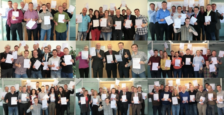 Gesamtvorstand und teilnehmende Führungskräfte an den Seminarmodulen im Zeitraum Juni bis Oktober 2013.