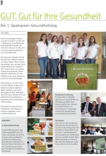 Artikel zum Gesundheitstag 2012 in der Sparkasse Ingolstadt